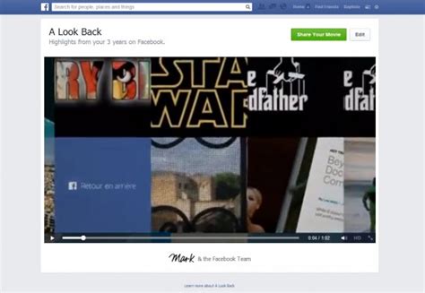 Facebook Look Back Comment Modifier La Vidéo Rétrospective Retour En