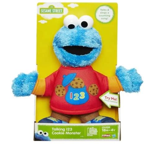 Sesame Street Cookie Monster Figure Interactive Talking Singing 123