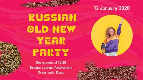 Russian Old New Year Party Escape Amsterdam