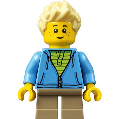 Lego City People Pack Child With Bright Light Yellow Spiked Hair
