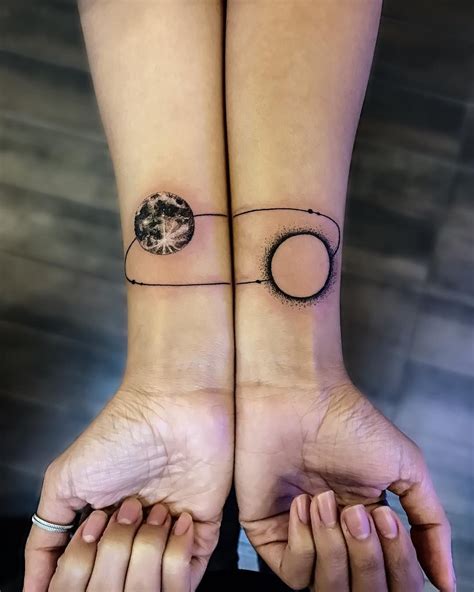 Connecting Wrist Piece Matching Couple Tattoos Couple Tattoos Unique
