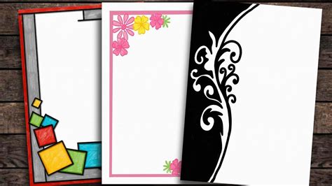 9 Border Designs On Paperborder Designsproject Work Designsborders