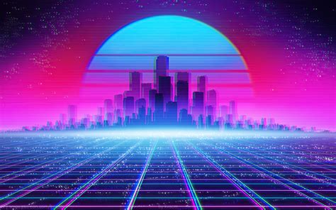 1920x1200 Synthwave Cityscape 4k 1080p Resolution Hd 4k Wallpapers
