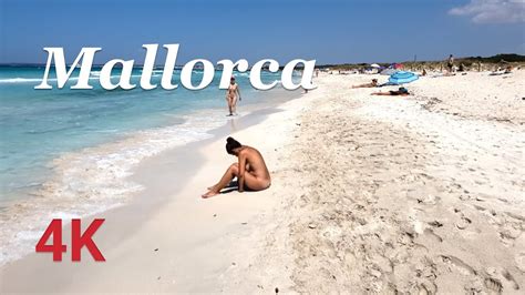 Walking Tour Platja Des Trenc Nude Beach Nudist Beach Walk Mallorca Majorca Spain K Musik Von