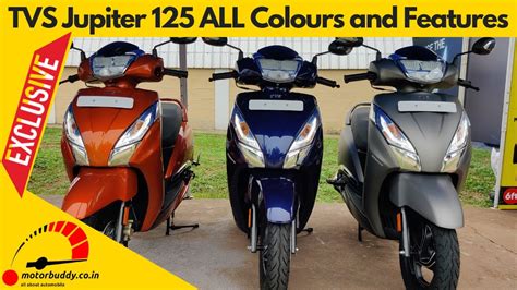 Tvs Jupiter 125 All Colours And Features Exclusive Youtube