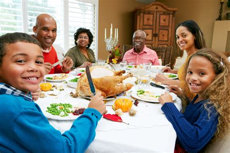 Multi Generation Family Celebrating Thanksgiving - Calorie ...