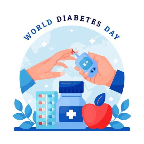 Premium Vector Flat Illustration For World Diabetes Day Awareness