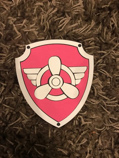Paw Patrol Skye Face And Pup Tag Cricut Cut Out Etsy