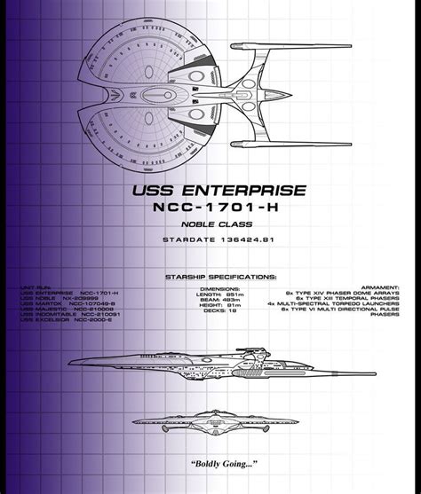 Ncc 1701 H By Samuelkowal906 On Deviantart Star Trek Art Star Trek