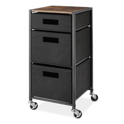 Unlike heavy storage containers that are impossible to move once you've filled them up, this storage cart is lightweight and easily rolled to any corner of your home. Rebrilliant Mcmurry Rolling 3 Drawer Storage Chest | Wayfair