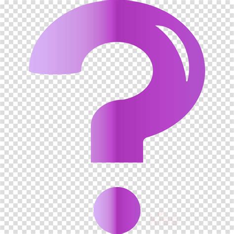 Question Mark Clipart Violet Purple Number Transparent Clip Art