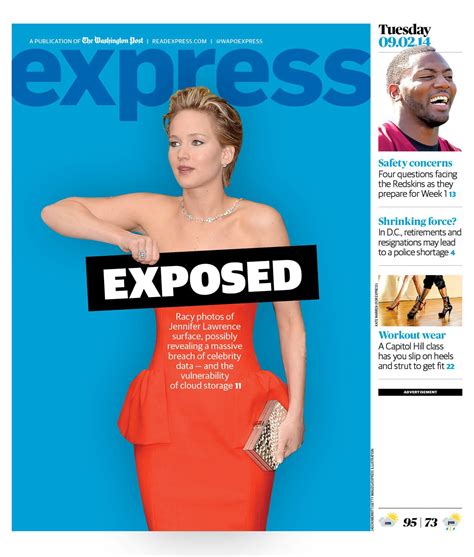 jennifer lawrence s racy leaked photos and a breach of celebrity privacy is today s cover story