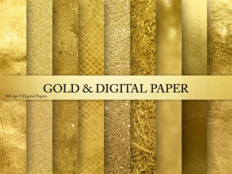 Gold Foil Glitter Textures Backgrounds