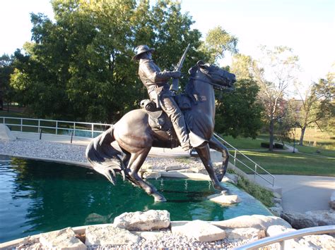 Picture Taken At Fort Leavenworth Kansas This Monument To The Buffalo Soldiers Was Dedicated