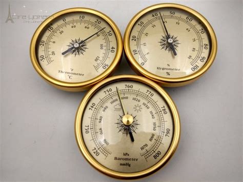 New Quality Finish Dial Traditional Weather Station Barometer