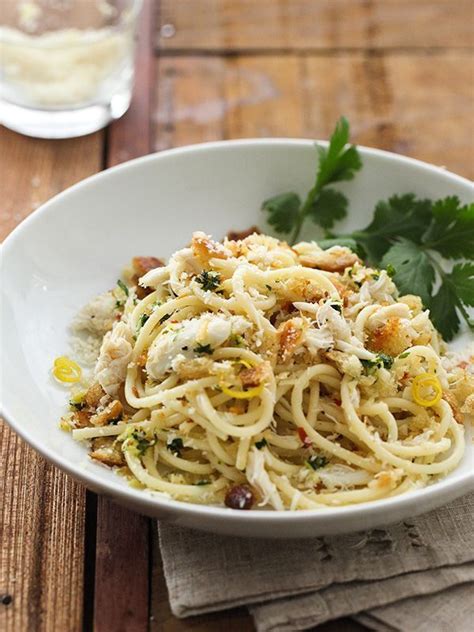 Crab Spaghetti with Lemon Gremolata | Crab spaghetti, Crab pasta, Recipes