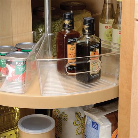 Lazy susan kitchen cabinet organization tips tricks on the cheap. Corner Cabinet Organization bins - Amazon.com ...