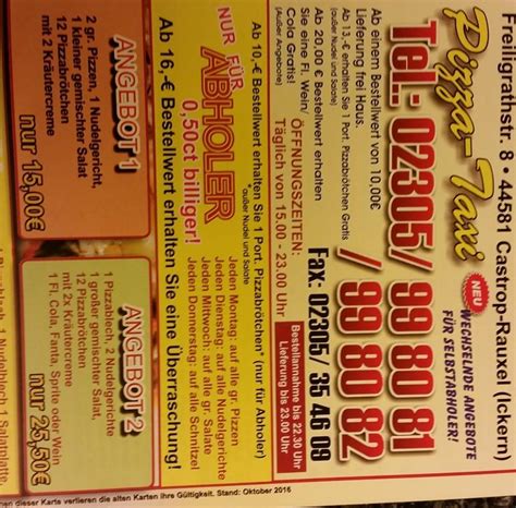 Pizza house, odun ateşinde pişirilen gerçek i̇talyan pizzasını evlere ve işyerlerine servis yapan türkiye'deki ilk ve tek restoran zinciridir. PIZZA HAUS Ickern - Posts - Castrop-Rauxel - Menu, Prices ...