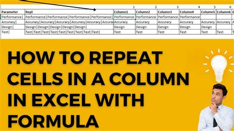 How To Repeat Cell Value X Times In Excel Repeat A Value Number Of Times In Excel With Formula