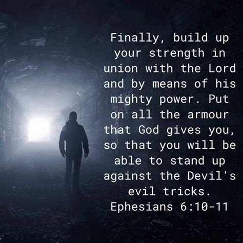 Ephesians 610 11 Finally Build Up Your Strength In Union With The