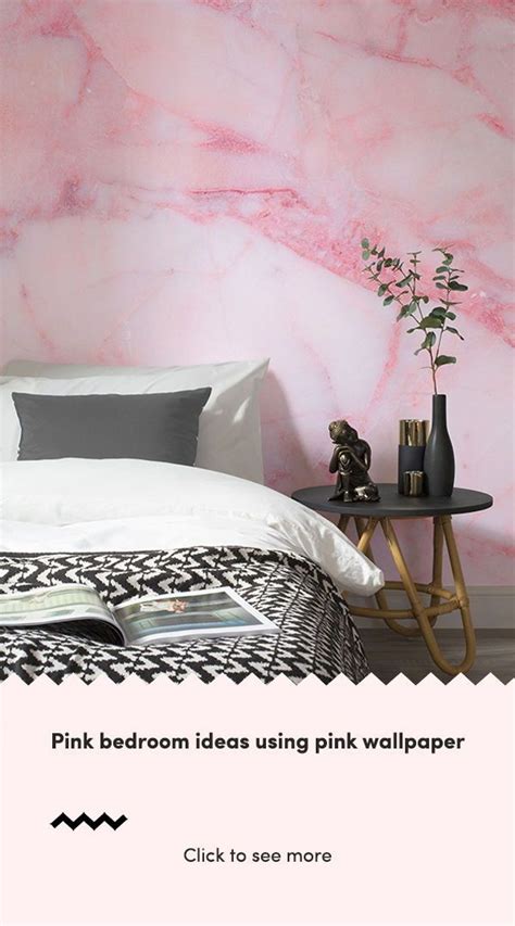 Pink Cracked Marble Wallpaper Mural Hovia Bedroom Design Diy