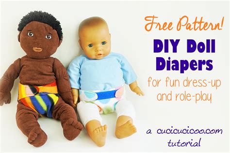Diy Doll Diapers Free Pattern Tutorial Cucicucicoo