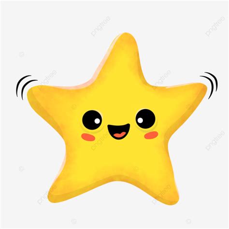 Cute Star Clipart Cartoon Hand Drawn Stars Mbe Element Star Cute