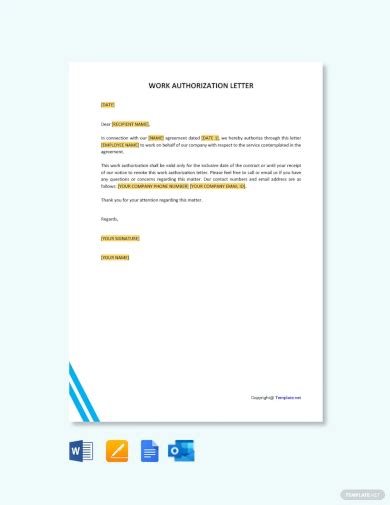 Free 14 Sample Authorization Letter Templates In Ms Word Pdf
