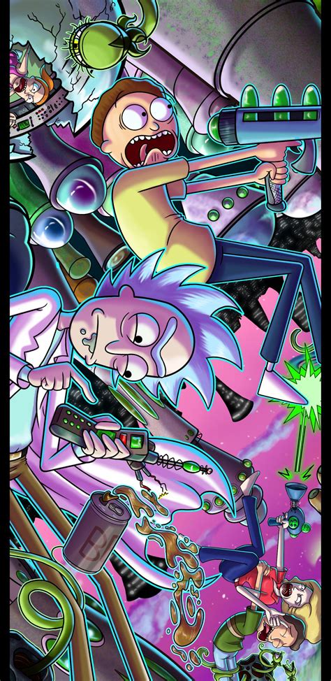 Rick and Morty Psychedelic Wallpapers - Top Free Rick and Morty ...