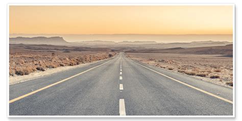 Long Desert Highway Print By Assaf Frank Posterlounge