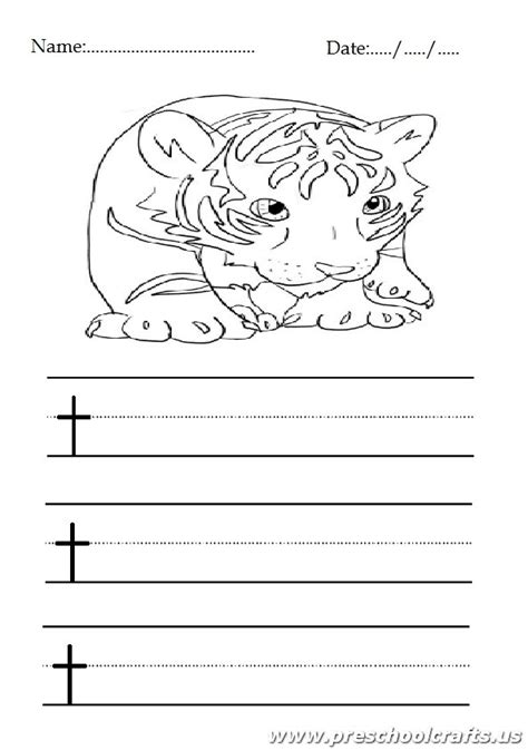 Lowercase Letter T Worksheets Kindergarten And 1st Grade T Is For