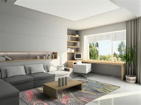Everything from dreamy white dens to bohemian dwellings to playful soft pretty tones make this living room feel lighter, brighter, and bigger! Amazing Corner Home Office Of Home In Living Room Ideas ...