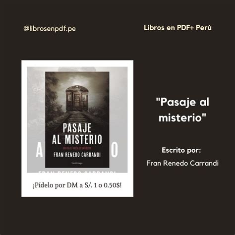 ¡pide Tu Libro De Misterio Y Suspenso En Pdf Al Dm De Nuestra Página En