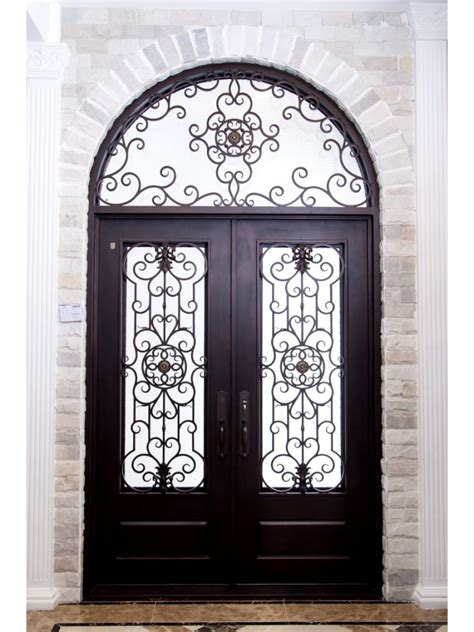Wrought Iron Door EL1138 - Monarch Custom Doors | Wrought iron front door, Wrought iron doors ...