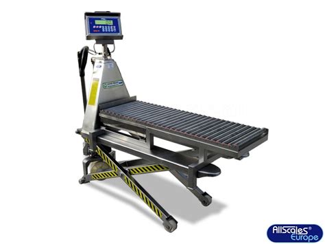 Pallet Truck Scale With Scissor Lift Table And Roller Conveyor Wpsr
