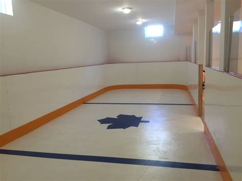 Basement Rink With Plexi Glass Sheilding Center Ice Rinks