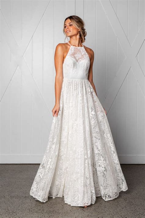 33 Elegant High Neck Wedding Dresses To Try Mrs To Be