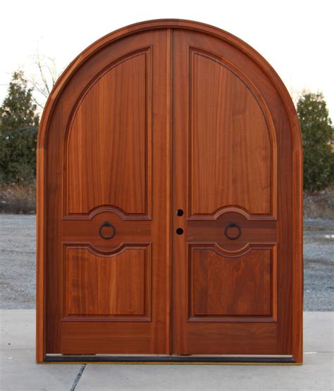 Arched Double Front Entry Doors