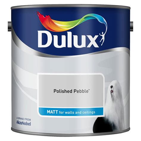 Dulux Matt Emulsion Polished Pebble 25l Paint Decorating