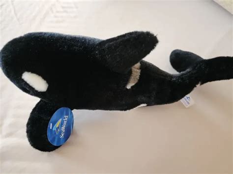 Sea World Orca Killer Whale Shamu 15 Plush Stuffed Animal Realistic
