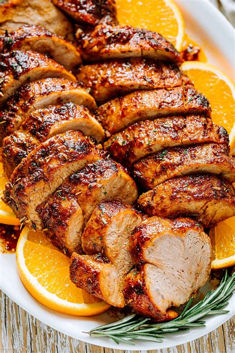 The pork will continue to cook after you take it out of the oven and the juices will redistribute within the meat carefully lift back the foil and transfer the meat to a cutting board and use a serrated knife to can i put pork tenderloin in a crock pot? Juicy and Tender Pork Tenderloin Roast Recipe - Roasted ...