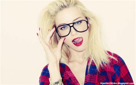 Girl With Red Lipstick ~ Hipster Chicks Amber Heard Amber Heard