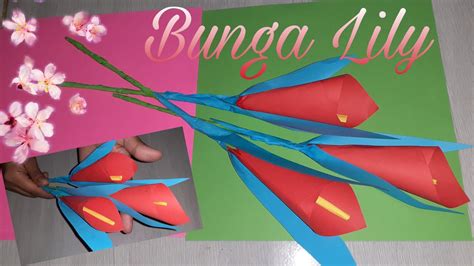 Cobalah salah satu metode membuat kertas tisu sendiri berikut ini di rumah. Cara Membuat Bunga Lily Dari Kertas Origami || DIY Bunga ...