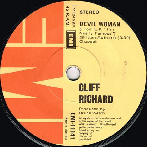 A worldwide hit on its original release, the song saw a resurgence in popularity after appearing in the film i, tonya (2017), as the theme for the character of lavona golden, played by allison janney. Cliff Richard - Devil Woman (1976, Vinyl) | Discogs