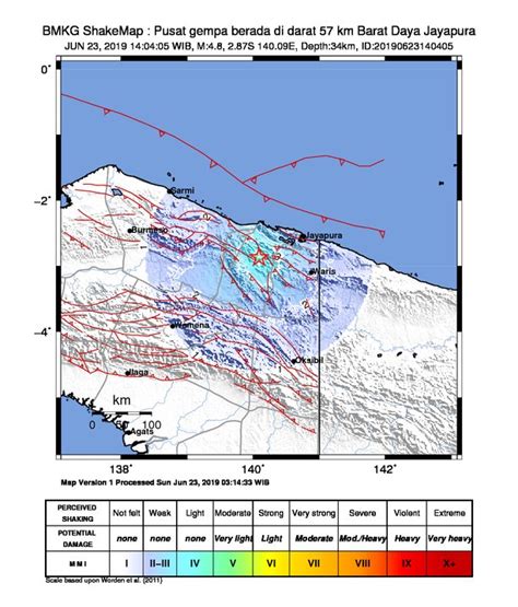 Yang terkuat terjadi kemarin dengan magnitudo 6,2. GEMPA HARI INI, Gempa 4.8 SR Gucang Jayapura Papua Minggu ...