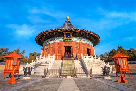 The Imperial Vault Of Heaven At The Temple Of Heaven In Beijing China