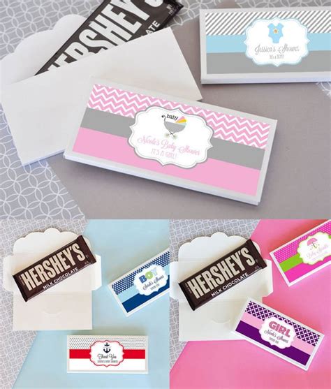 Baby Shower Candy Bar Wrapper Cover Personalized Candy Etsy