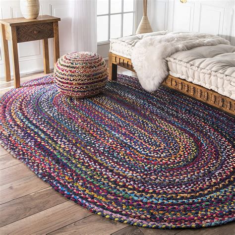 Hand Braided Blue Soft Area Rugs Modern Rugs And Decor
