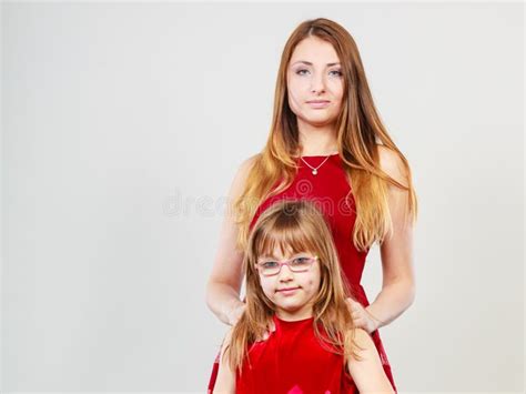 Mother And Daughter Posing Together Stock Photo Image Of Love