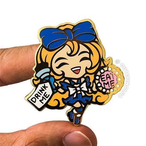 My Alice in Wonderland Hard Enamel Pin!...~_^ : r/EnamelPins
